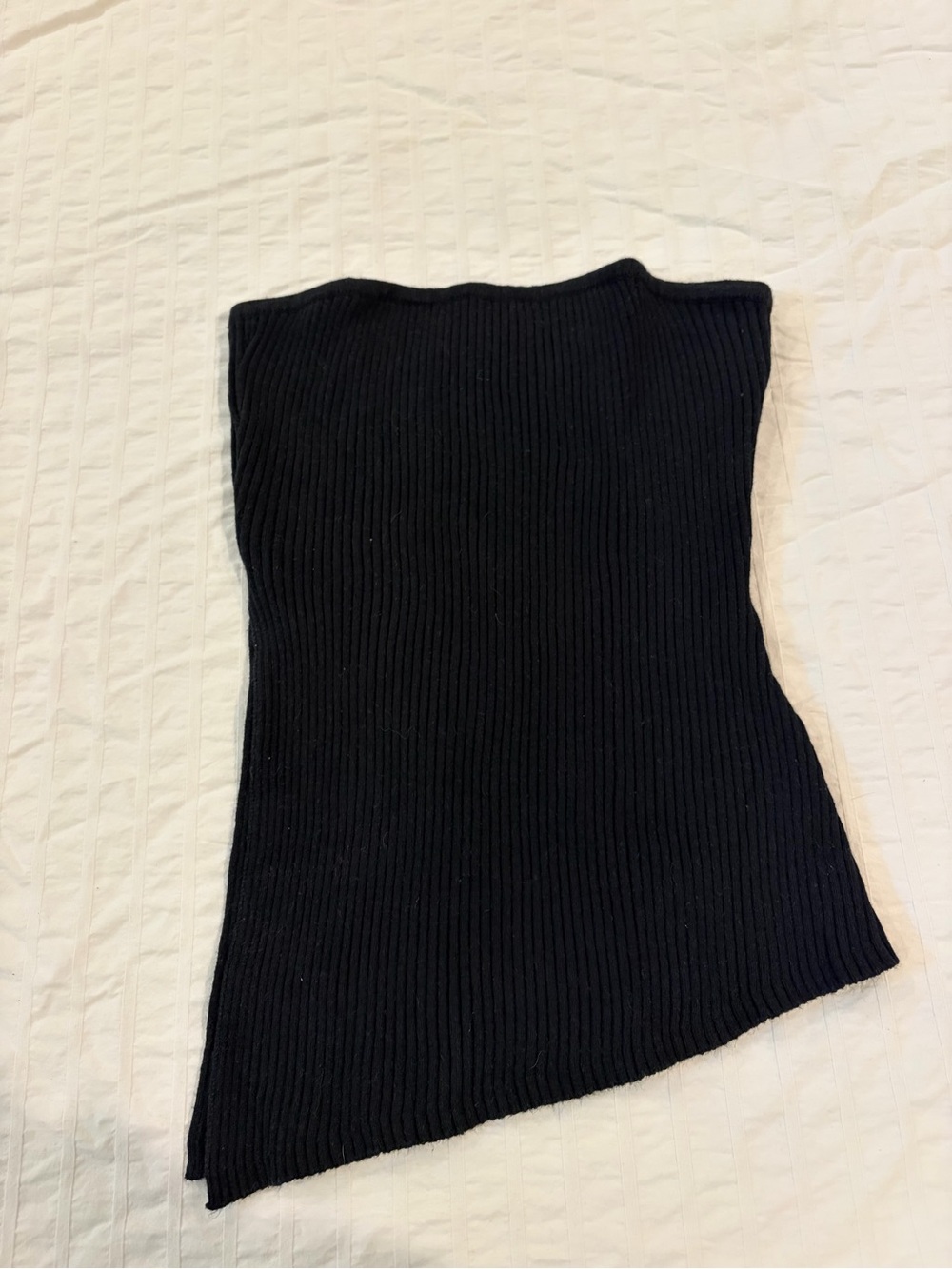 Black Ribbed Tube Top - Picture 3 of 6